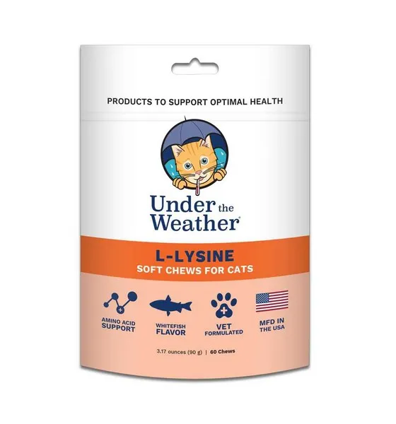 60pc Under The Weather L-Lysine For Cats - Healing/First Aid